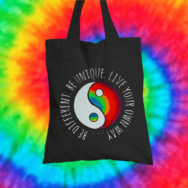Be Different Tote Bag Tote bag Grow Through Clothing Black 
