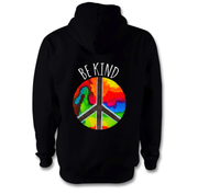Be Kind Hoodie Hoodie Grow Through Clothing Black Back Extra Small Unisex