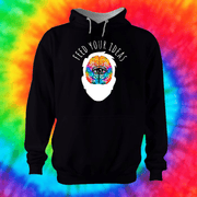 Feed Your Ideas Hoodie Hoodie Grow Through Clothing Black Front Extra Small Unisex