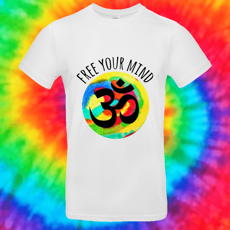 Free Your Mind Tee T-shirt Grow Through Clothing White Front Small Unisex