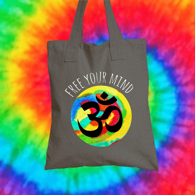 Free Your Mind Tote Bag Tote bag Grow Through Clothing Grey 