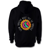 Grow Through What You Go Through Hoodie Hoodie Grow Through Clothing Black Back Extra Small Unisex