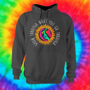 Grow Through What You Go Through Hoodie Hoodie Grow Through Clothing Grey Front Extra Small Unisex