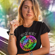 Music Heals Tee T-shirt Grow Through Clothing 