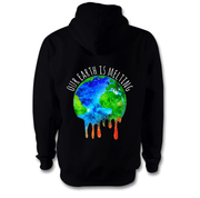 Our Earth Is Melting Hoodie Hoodie Grow Through Clothing Black Back Extra Small Unisex
