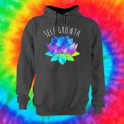 Self Growth Hoodie Hoodie Grow Through Clothing Grey Front Extra Small Unisex