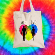 Self Love Tote Bag Tote bag Grow Through Clothing Beige 